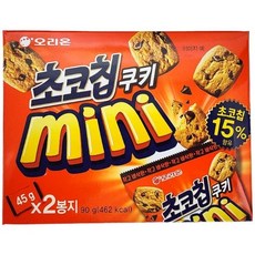 오리온 초코칩 쿠키 미니 90g 초코쿠키 초코과자, 1박스