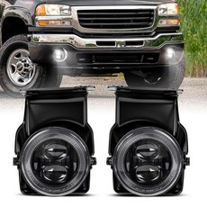 RAMJET4X4 DOT LED Fog Lights Assembly Fog Lamps Replacement Fit for 1999-2002 GMC Sierra 2000-200