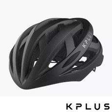 KPLUS 單車安全帽公路競速休閒-VITA 亞洲頭型 舒適經典款, 消光黑,M(56-59cm), 1個
