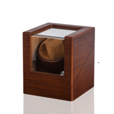 木紋全自動靜音搖錶器 轉錶盒 機械錶收納盒 機械手錶自動上鍊盒 靜音晃錶器, 木紋, 4.5cm, 不適用