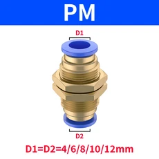 공압 피팅 PU PZA SA 4mm 플라스틱 호스 퀵 커플링 파이프 연결구, 03 PM, 01 1Pcs, 03 4mm