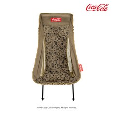 코카콜라 캠핑 접이식 경량 릴랙스 하이 폴딩 체어, 1개, 탄