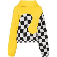 ERL 체크 패턴 패널 후디