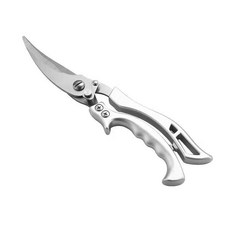 ASURE 주방가위 가정용다용도가위 스텐가위, 은색, 1개