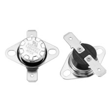 Uxcell KSD301 온도 조절기 2개 130°C/256°F 16A 일반 개방 N.O 조절 스냅 디스크 온도 스위치 전자레인지 오븐 커피 메이커 베이클라이트, 4, 40°C/104°F