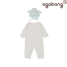 아가방 퍼피징코우주복(모자) 화이트