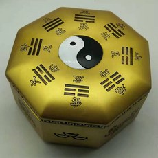 山海經上古聚財神獸吉祥太極八卦收納盒擺件傳統地理文化補庫禮品, 1個, 吉祥八卦盒