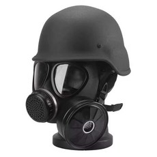 군용 방독면 필터 마스크 화생방 가스 서바이벌 밀리터리 전술, 헬멧 + 마스크 + 캐니스터 + 가방 + 상자, 헬멧 + 마스크 + 독통 세트, 1개