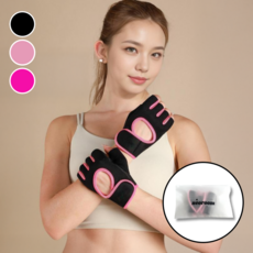 네오룸 굳은살 방지 손목 스트랩 여자 헬스 장갑, 1개, 연핑크