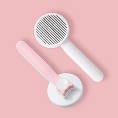 원 클릭 반려동물 털 제거기 브러시 고양이용 빗 강아지 새끼 고양이 그루밍 도구, 1개