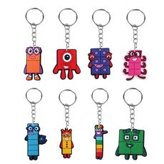 [넘버] 숫자 블록 PVC 키링 키체인 파티 선물