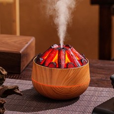 소형가습기 차량용usb무드등 미니가습기 탁상용가습기 스카이가습기 무시동히터, 카본 가습기 나뭇결 어두운갈색