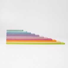 椴木積木早教益智兒童玩具, 1個, 建築條():如圖所示