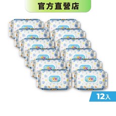 【藥師健生活】碰碰狐鯊魚寶寶嬰兒濕巾 80抽x12包 EDI逆滲透純水 不含酒精 溫和濕巾－現貨, 1個
