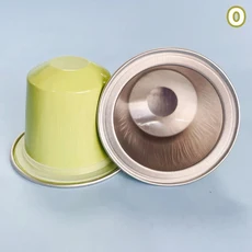 일회용 네스프레소 커피 캡슐 뚜껑이 있는 빈 알루미늄 호일 포드 세트당 10 개, 05 O