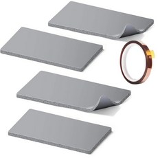 4 Pcs 실리콘 Hat Heat Press Mat & 1 Rolls Resistant Tape Kit Even Pressure 2-Size High-Density Cutt