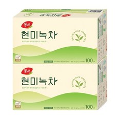 동서 현미녹차 100T+100T 총200T, 1.5g, 100개