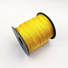 100M 한 스탠드 코어 Paracord 로프 2mm 야외 폴리 에스터 낙하산 캠핑 생존 우산 텐트 번들, [01] 100 meters, 03 Golden, 1개