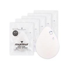 머머 베이비 퓨어 곤약 스폰지 물방울 유아목욕스펀지, 5개