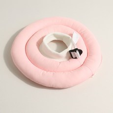 드림계곡 반려동물 강아지 긁기 핥기 방지 초경량 방수 넥카라, 1개, 핑크색