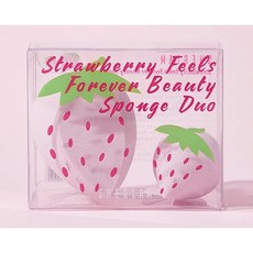 SHEGLAM 草莓美妝蛋 錐形粉底海綿 眼周鼻翼專用 兩入組, 1個
