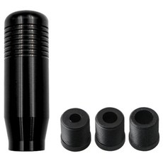 기어시프트 수동기어봉 기어노브 자동차스틱기어봉 x 어댑터 3개, 블랙