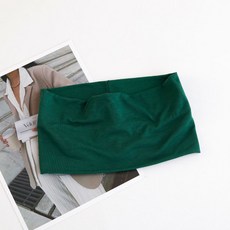 旅遊跑步街頭個性運動頭帶戶外嘻哈街舞籃球辣妹頭巾瑜伽健身髮帶, 墨綠, 1個