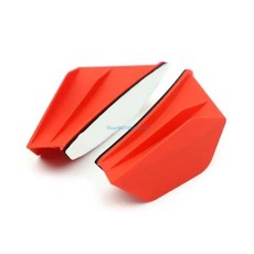 오토바이 에어로 윙 렛 프론트 페어링 스포일러, 3. Red, 기본