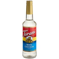 토라니 화이트초콜릿 시럽 750mL 플라스틱 4개입 커피 음료용 시럽Torani White Chocolate Flavoring Syrup 750 mL Plastic Bottle -
