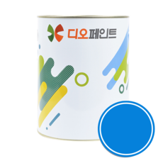 디오페인트 광택스 가구 방문 몰딩 수성 반광 페인트, 1개, 1L, 비비드36(비비드블루)