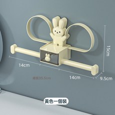 DFMEI 髮箍收納神器多功能壁掛式髮夾髮飾盒衛生間收納架髮圈髮卡置物架, 1個, 如圖