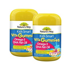 네이처스웨이 키즈 스마트 비타 구미스 오메가3 구미 젤리 Nature's Way Kids Smart Vita Gummies Omega-3, 50정, 2개