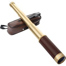 레트로 해적 망원경 줌 가능 25배 30포켓 단안경 휴대용 접이식 BAK4 렌즈 선장 잭의 스파이글래스 손에 쥐는 빈티지 어린이용, 레트로 해적 망원경 줌 가능 25배 30포켓 단안경 휴