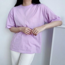 여름 무지개 반팔티셔츠 데일리 라운드넥 여성 sot*047iI