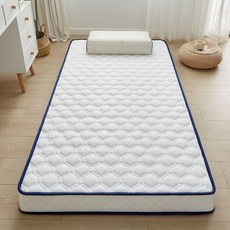 소형 매트리스 토퍼 10CM 손님용 바닥 원룸 싱글 자취 기숙사 자취방 편안한, E. 니트 화이트 10cm, 12cm