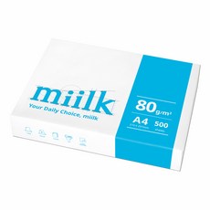 miilk 복사용지, A4, 500개