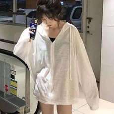 M-4XL 大尺碼 防曬外套 長袖上衣 夏季薄款寬鬆上衣