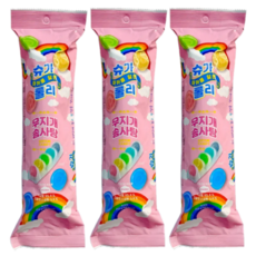 마카롱 닮은 슈가롤리 무지개 솜사탕 12g, 3개