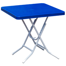 사각탁자 테이블 파랑 1개 편안한 파라솔 접이식 포장마차 플라스틱 야외 정사각 편의점 포차, 상세페이지 참조