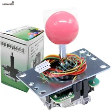 새로운 오리지널 일본 SANWA 조이스틱 JLX-TP-8YT 8 웨이 제한 장치 아케이드 게임기 지연 명령 부품 DIY y, 06 sanwa -jlx- pink