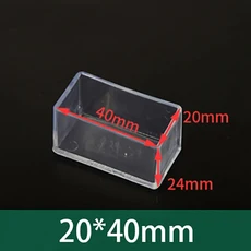 4-16Pcs 투명 테이블 의자 발 커버 라운드/사각형 파이프 플러그 보호 가구 두꺼운 안티 슬립 다리 패드, 02 4Pcs, 29 20X40mm