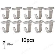 10-30개 천장 걸이 스테인리스 스틸 장식 걸이 주방용 화장실용 옷걸이, 08 10PCS kit 1