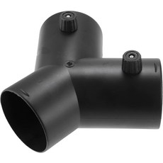 X AUTOHAUX 75mm 자동차 히터 웜 3방향 공기 덕트 엘보우 파이프 Y자형 콘센트 커넥터 블랙 나일론, 1개