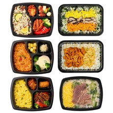 굿스푼 가벼운 200 칼로리 대 도시락 국밥 나물 전주 비빔밥 다양한 일주일 식단관리, 1.21kg, 1세트