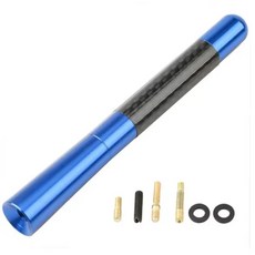 자동차 숏 라디오 안테나 카본 파이버 블랙 루프 메탈 수신, 3. Blue 12cm