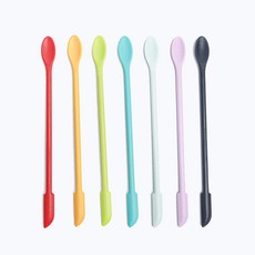 실리콘스푼 크레슈푸 피딩수저 도마뱀 먹이숟가락 피딩용숟가락 크레스티드게코, 연보라, 1개