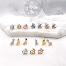 온더마스 하트 피어싱 5종