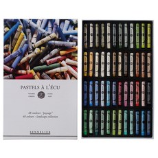 SENNELIER 申內利爾 Extra Soft Pastel 專家級極軟手工粉彩 長支48色 人物/風景畫版, 1個, 48色, 風景色系