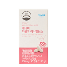 애터미 더블유 이너밸런스 질건강 과 장건강, 45정, 1개