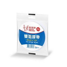 四維 鹿頭牌 雙面膠帶 6mm 10mm 12mm 18mm 24mm 48mm 多種尺寸選擇, 1個